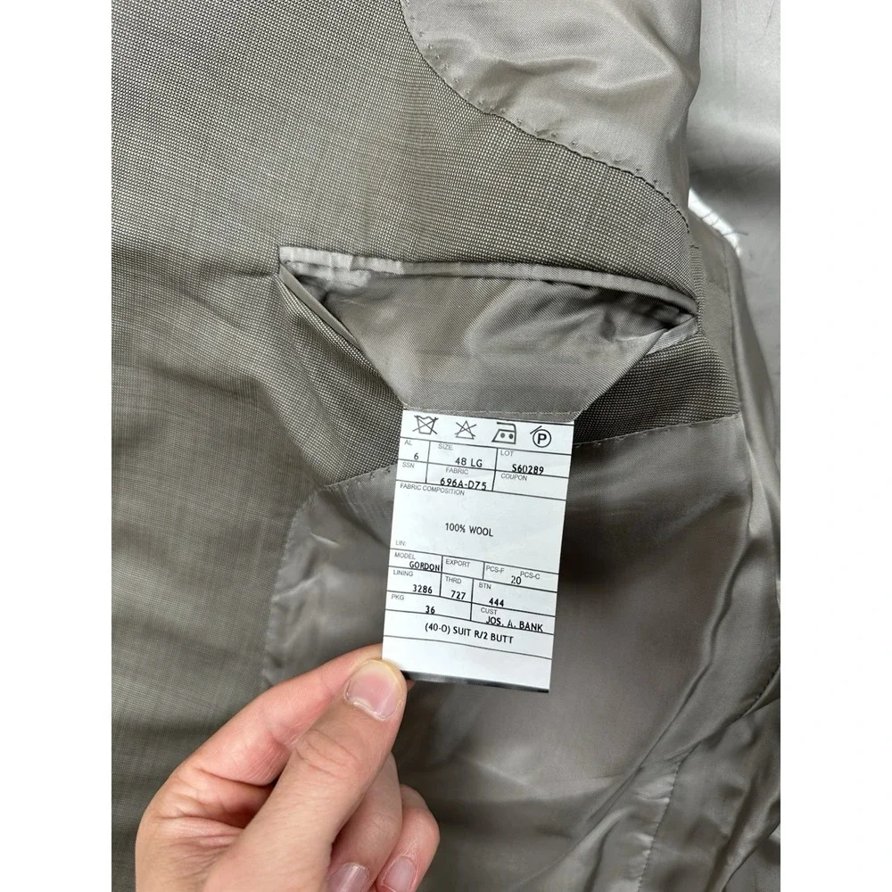 JOS A Bank Signature Collection 100% Wool Mens Blazer Sport Coat Jacket 48LG